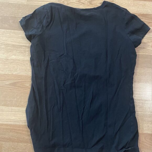 Vintage SouthPole T Shirt Women’s 1x Black Spell Out Short Sleeve Y2K - Picture 6 of 6